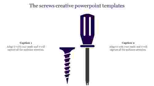 creative powerpoint templates-The screws creative powerpoint templates-Purple